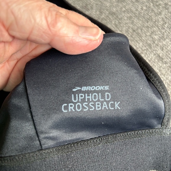 NWT Brooks “Uphold Crossback” sport bra. Black. Size Large DD/E cup. - Picture 5 of 8